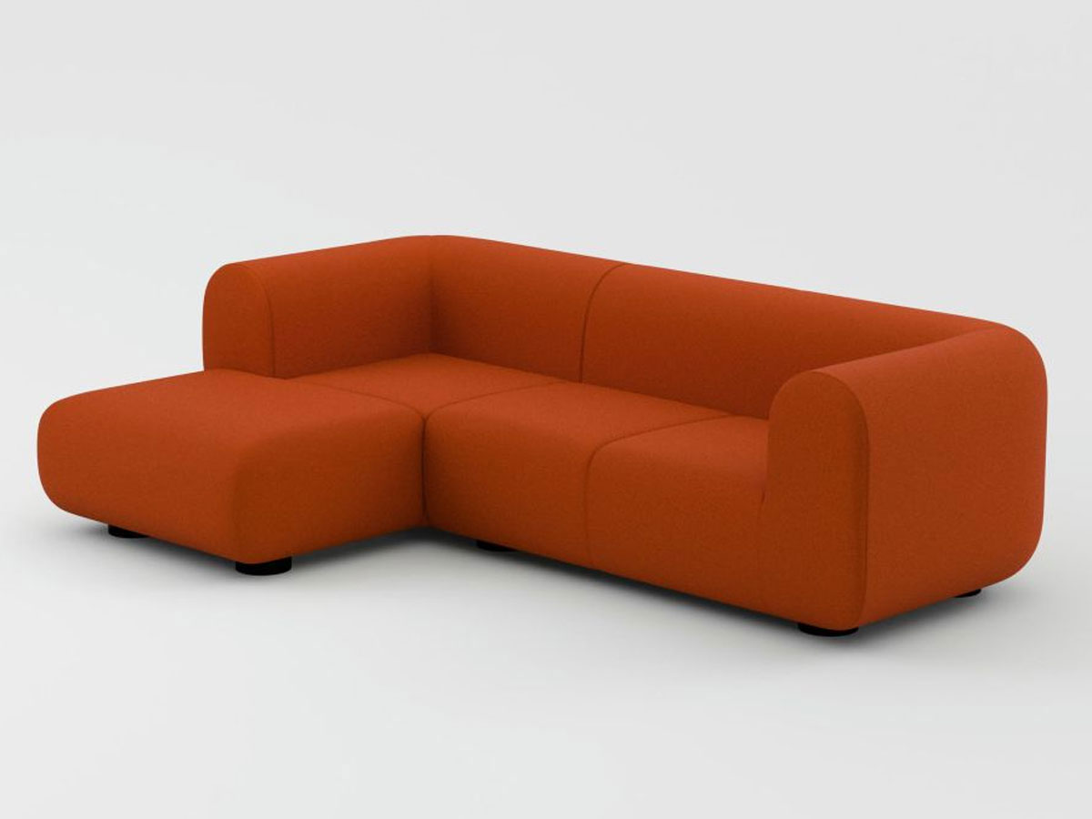 Tom Dixon Plump Chaise Longue Modular Sofa L 255 Cm