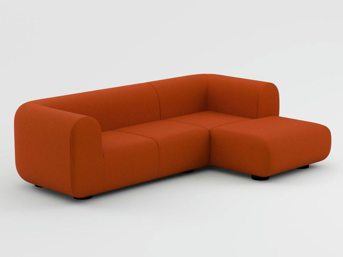 Tom Dixon Plump Chaise Longue Modular Sofa L 255 Cm