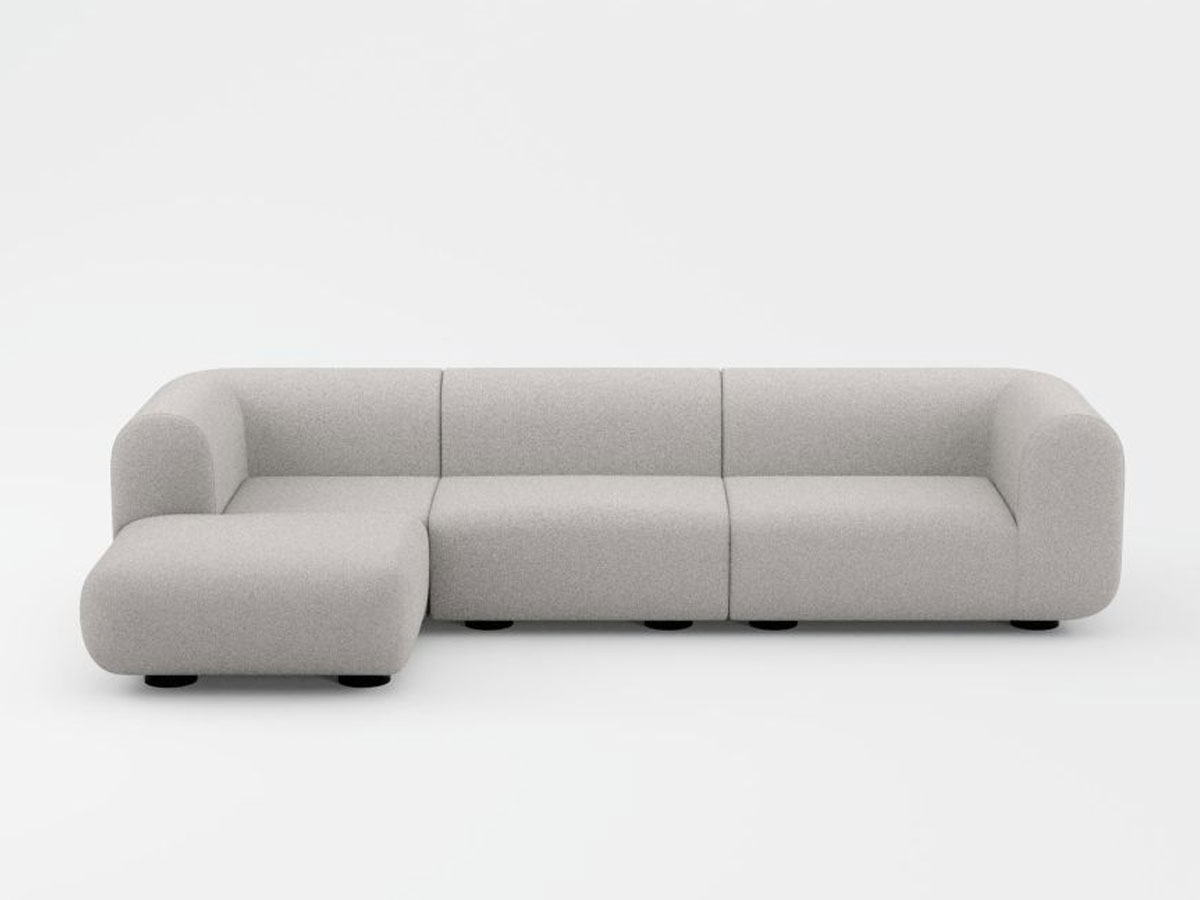 Tom Dixon Plump Chaise Longue Modular Sofa L 345 Cm