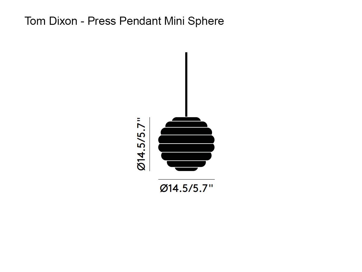 Подвесной светильник Tom Dixon Press, мини