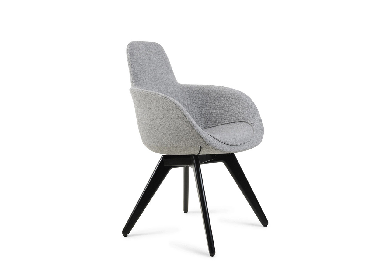 Tom Dixon Scoop Chair High Back Hallingdal 0116black Legs