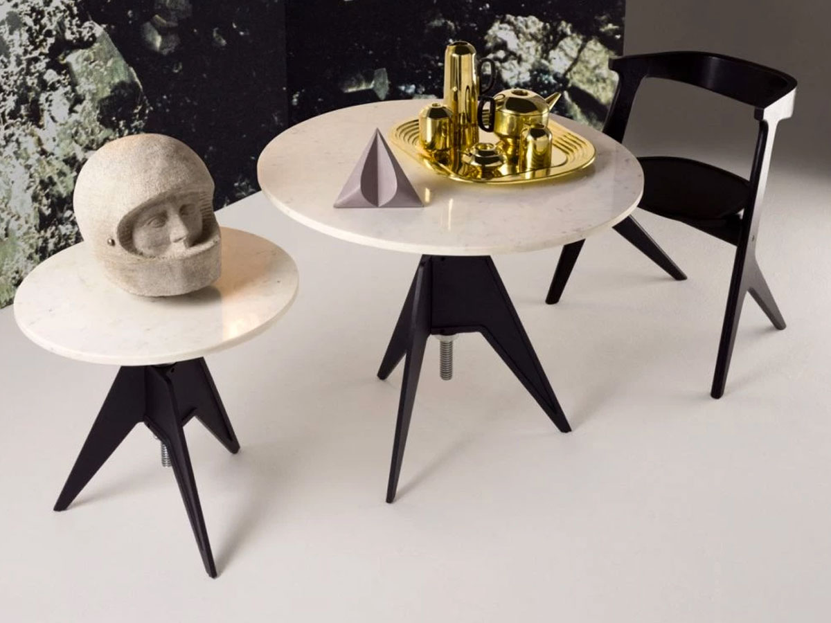 Tom Dixon Screw Coffee Table O 90 White Marble