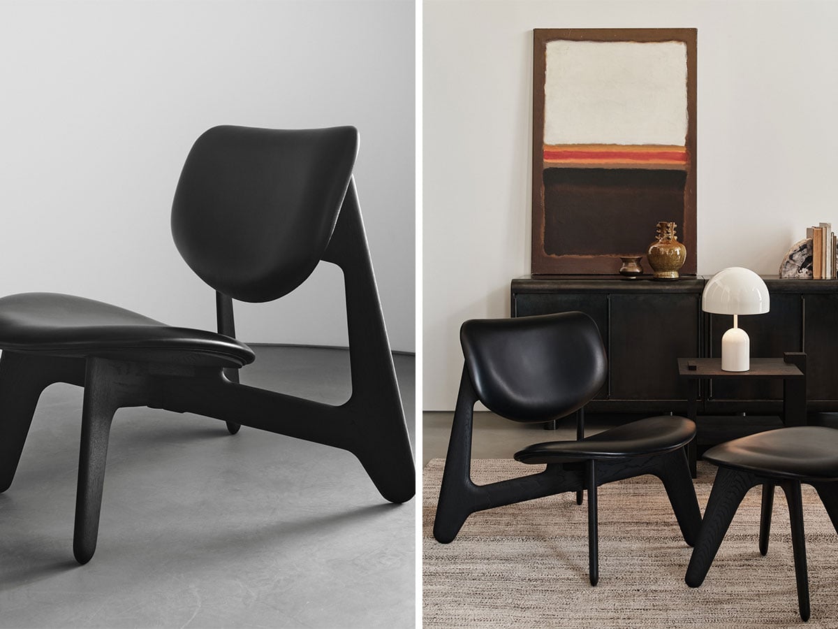 Tom Dixon Slab Lounge Armchair Wood Black