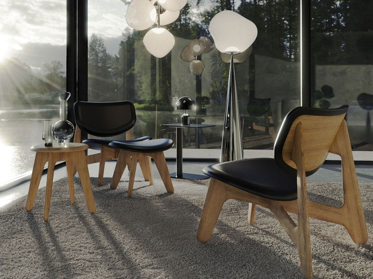 Tom Dixon Slab Lounge Armchair Wood Natural