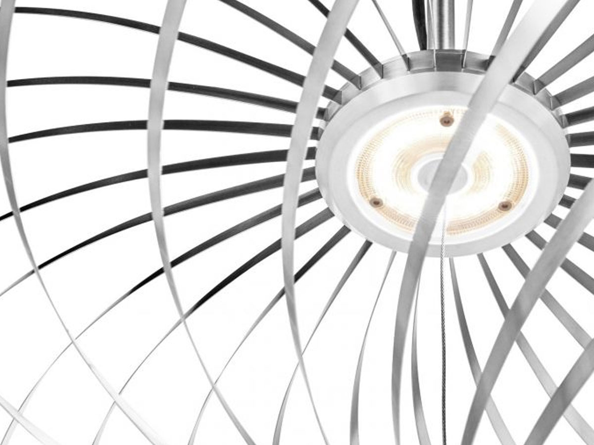 Tom Dixon Spring Suspension Lamp Large Silver