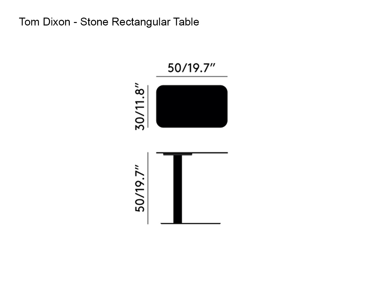 Tom Dixon Stone Rectangular Table