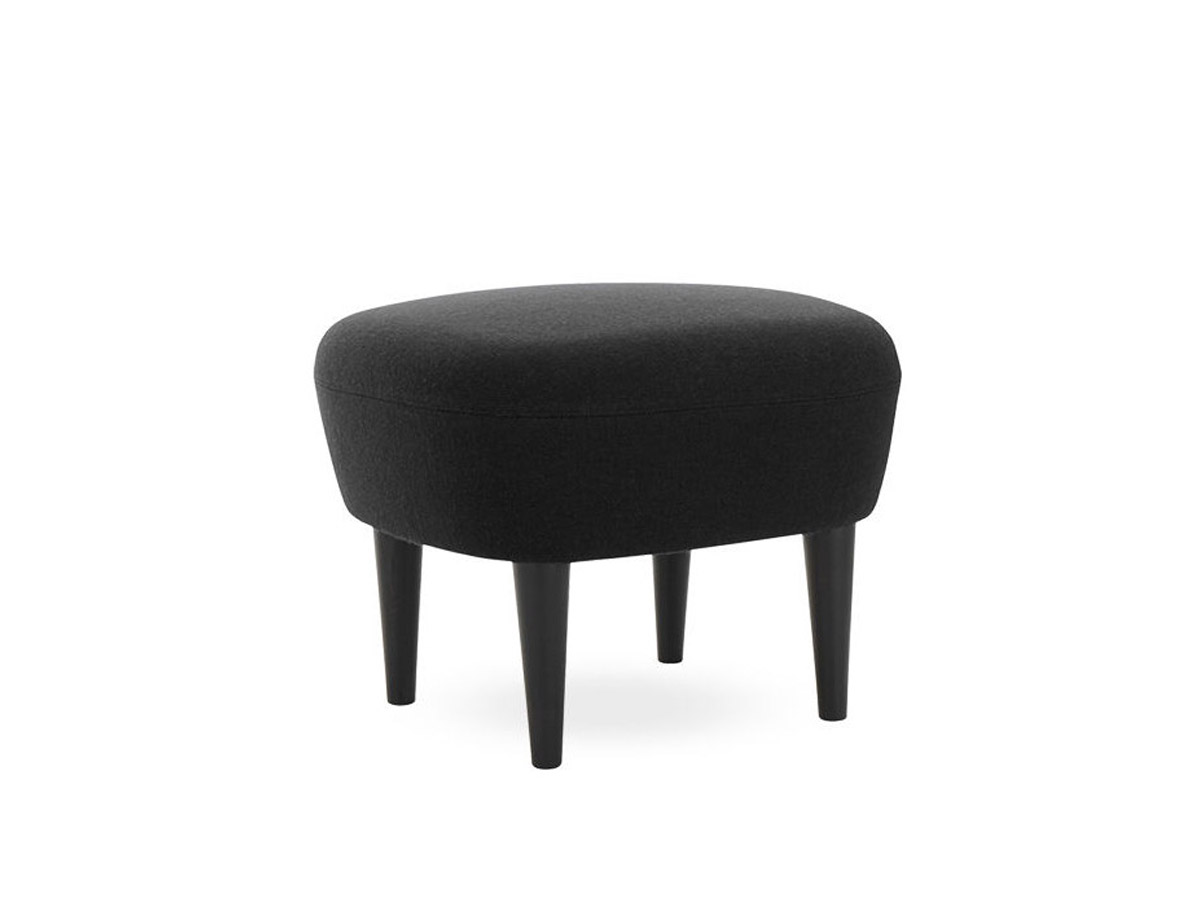 Tom Dixon Wingback Ottoman Black Lacquered Legs