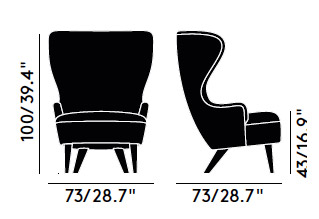 Tom Dixon Wingback Micro Armchair