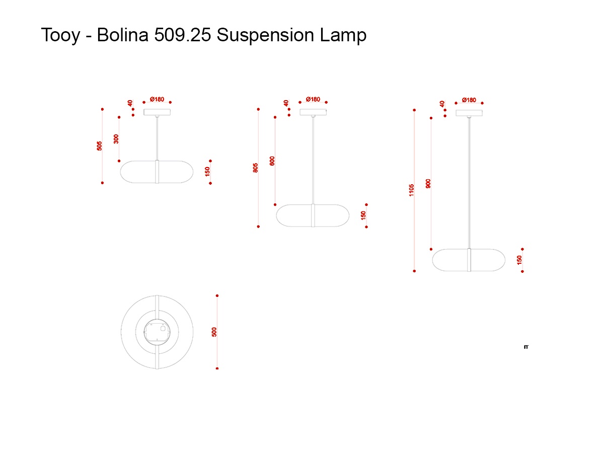 Tooy Bolina 50925 Suspension Lamp