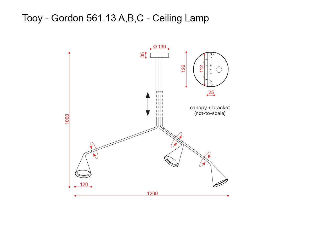 Tooy Gordon 56113 Abc Ceiling Lamp