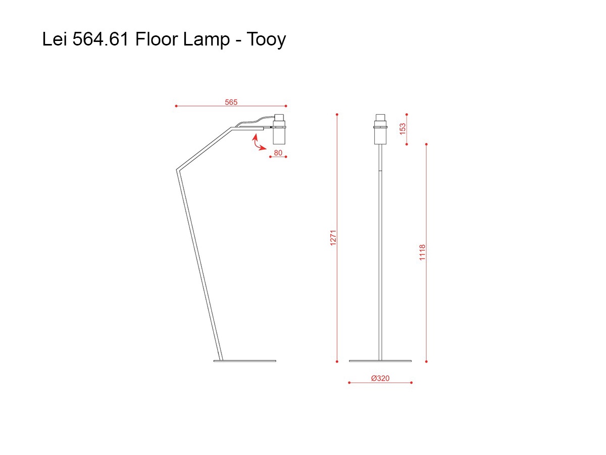 Tooy Lei 564 61 Floor Lamp
