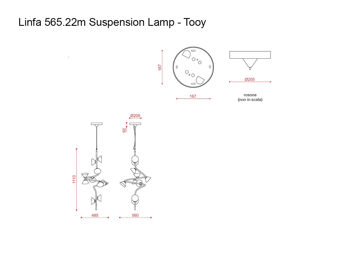 Tooy Linfa 565 22m Suspension Lamp