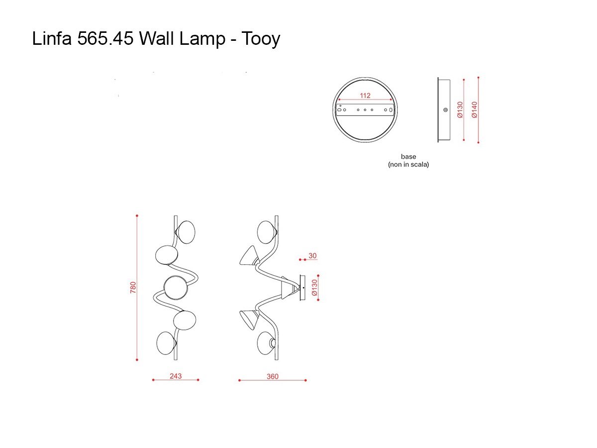 Tooy Linfa 56545 Wall Ceiling Lamp