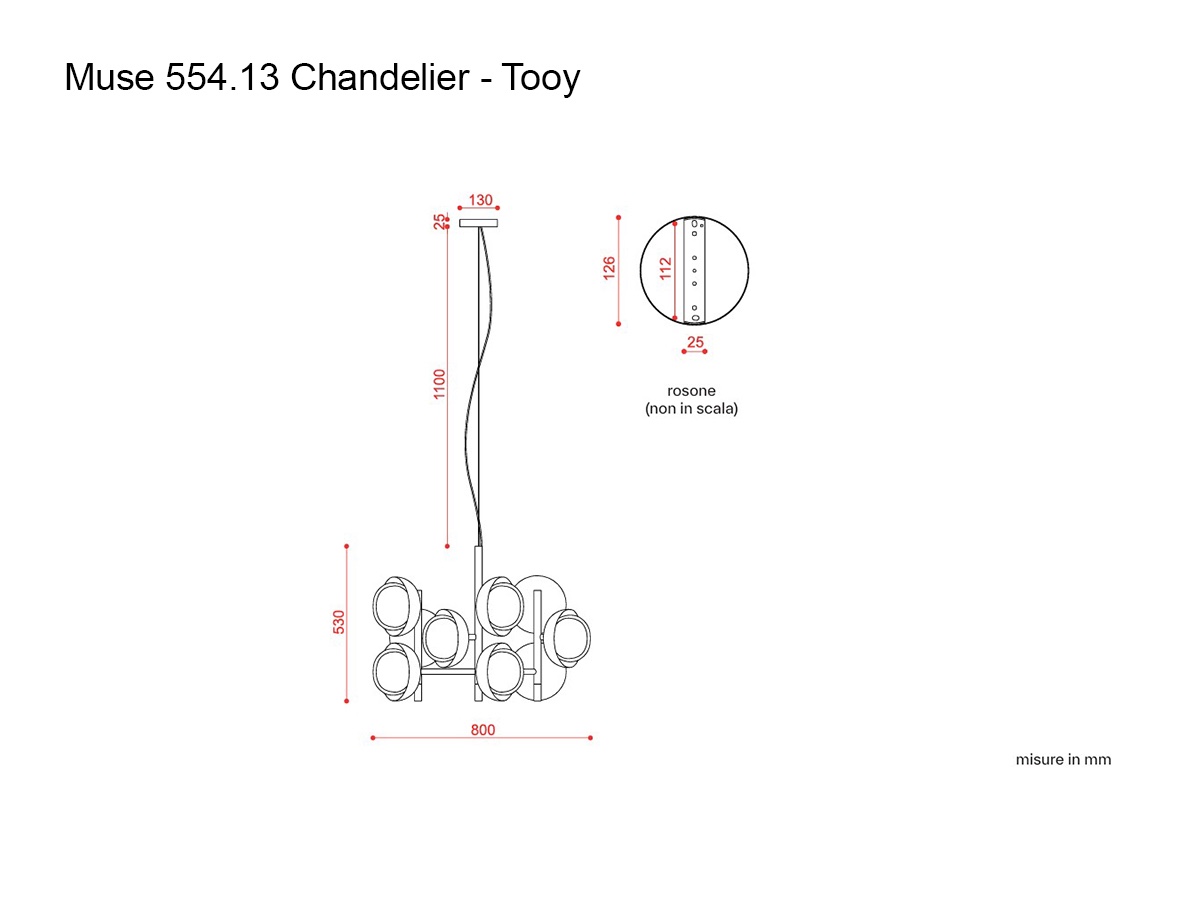 Tooy Muse 554 13 Chandelier