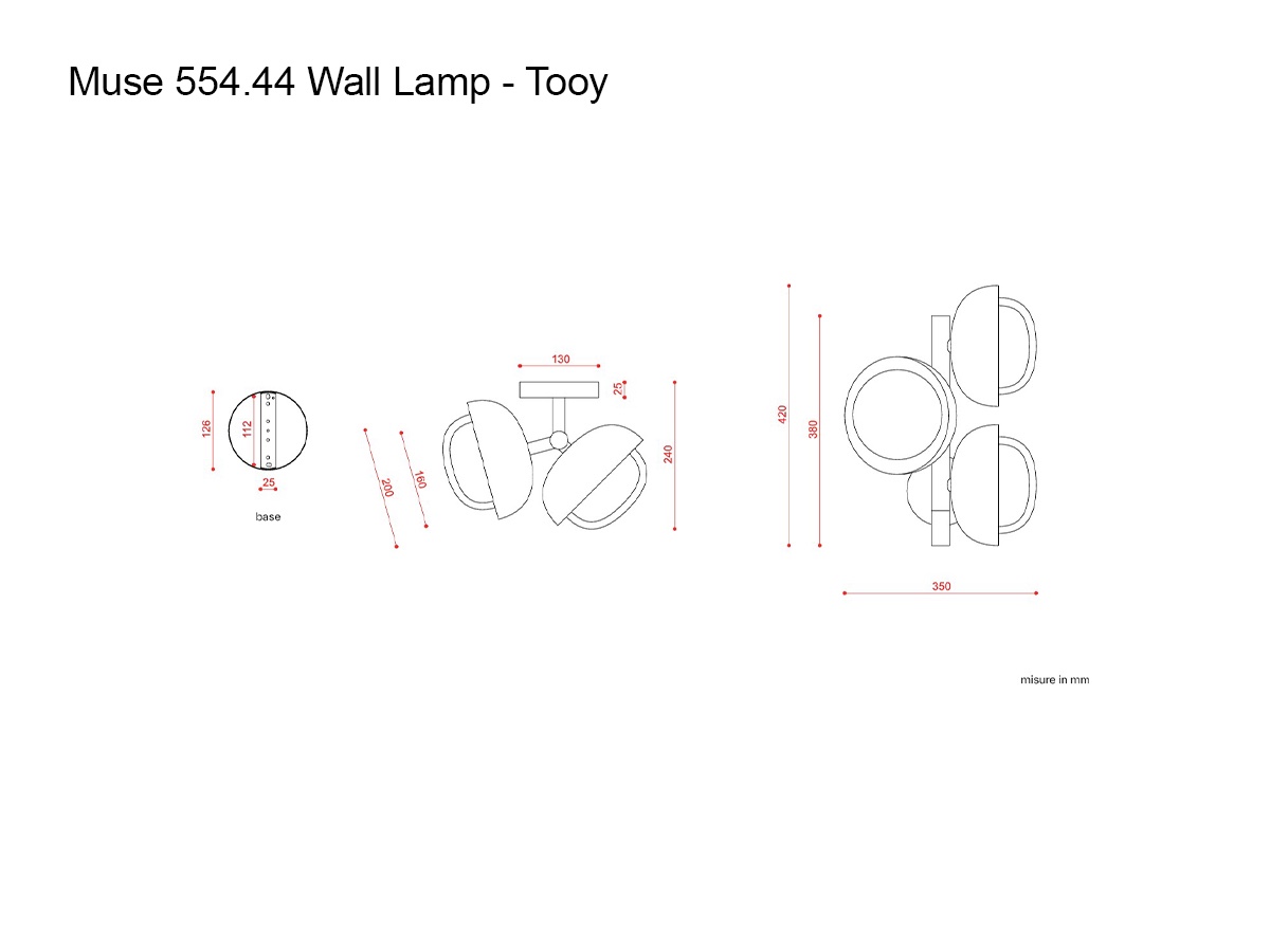 Tooy Muse 554 44 Wall Lamp