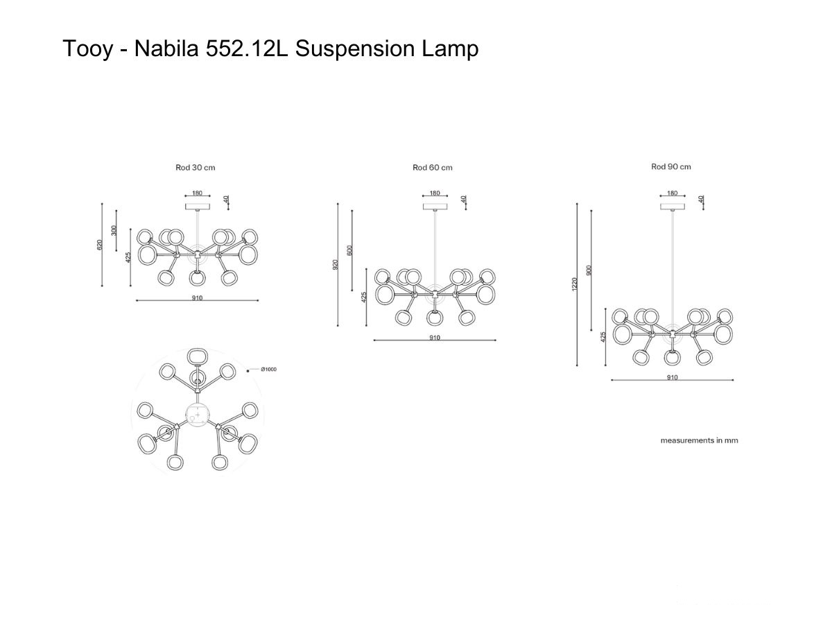 Tooy Nabila 55212l Suspension Lamp