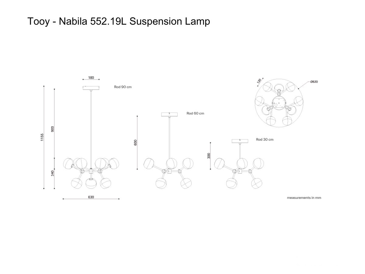 Tooy Nabila 55219l Suspension Lamp