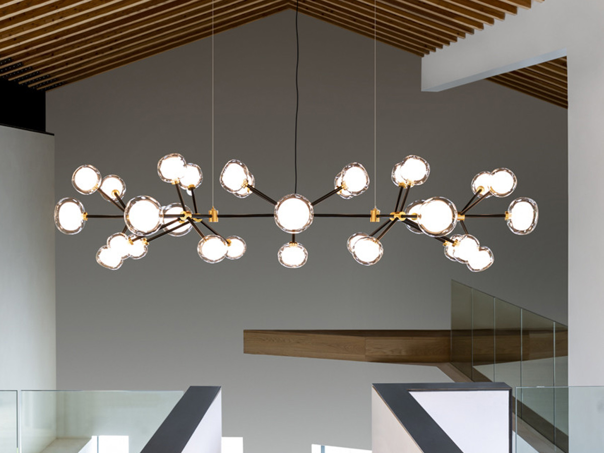 Tooy Nabila 55232 Flat Chandelier Clear Glass