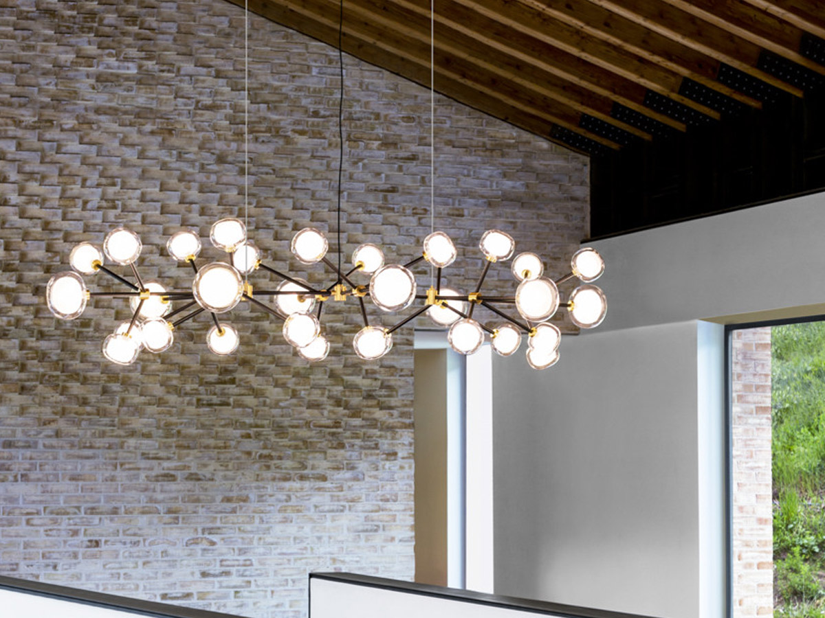 Tooy Nabila 55232 Flat Chandelier Clear Glass