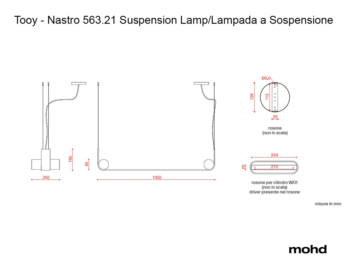 Tooy Nastro 56321 Suspension Lamp