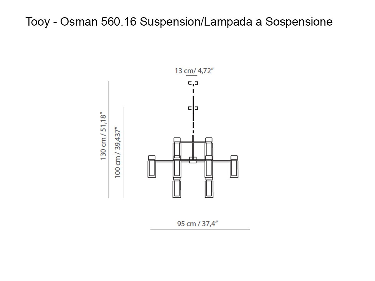 Tooy Osman 560 16 Suspension Lamp