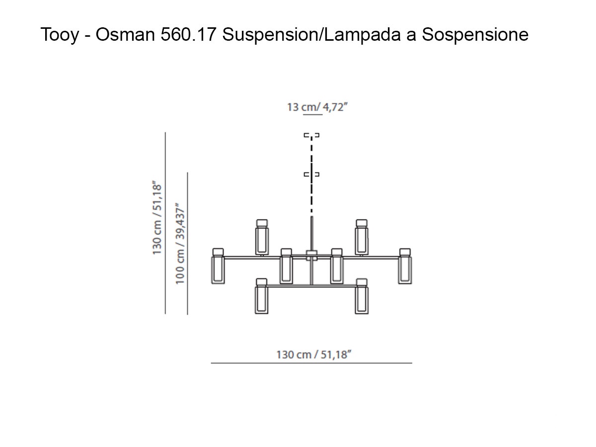 Tooy Osman 560 17 Suspension Lamp