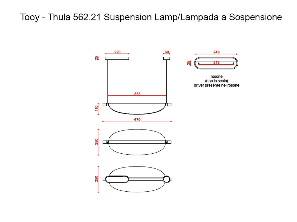 Tooy Thula 56221 Suspension Lamp