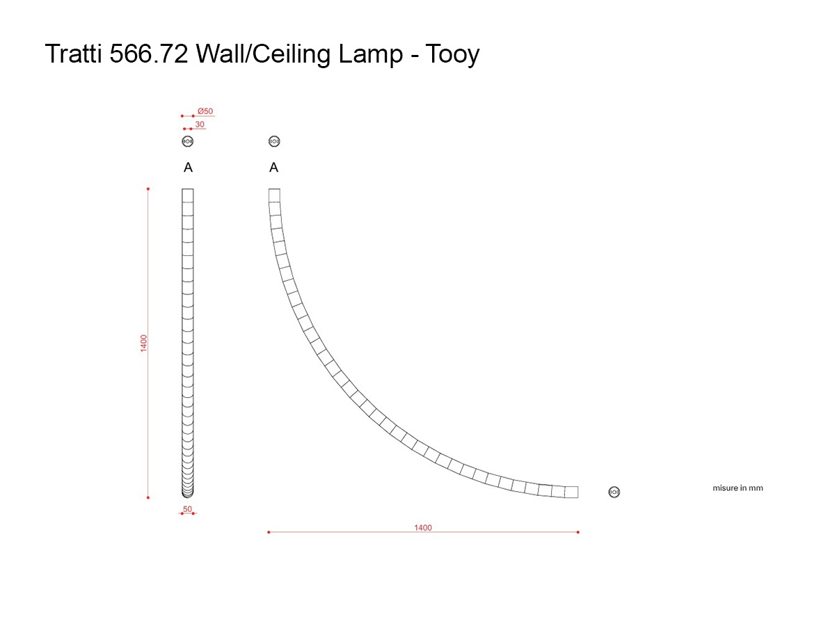 Tooy Tratti 566 72 Wall Ceiling Lamp