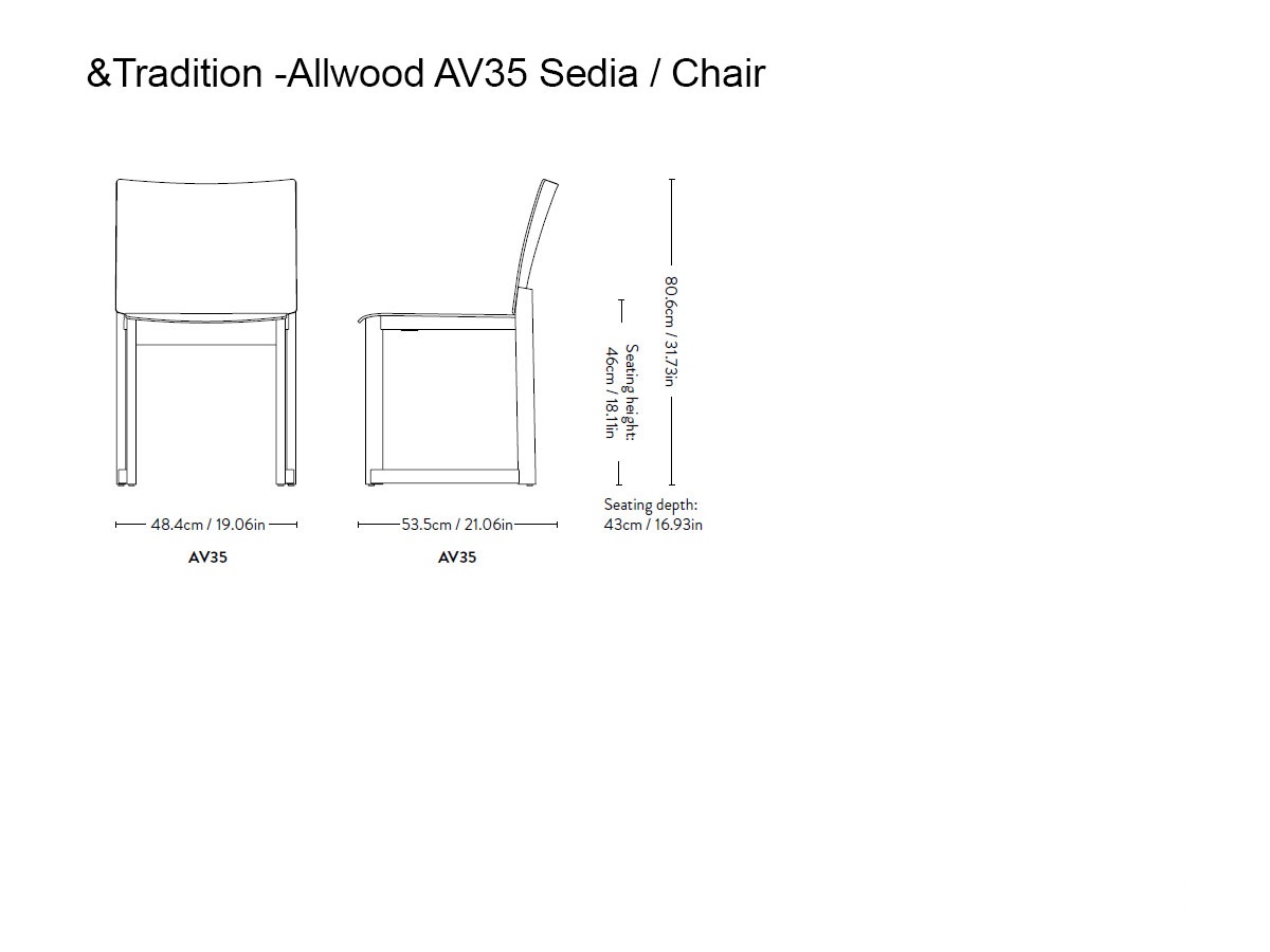 Стул &Tradition Allwood AV35