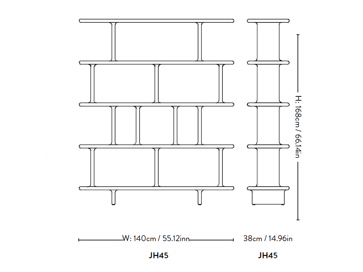 Tradition Archivo Bookcase Jh45