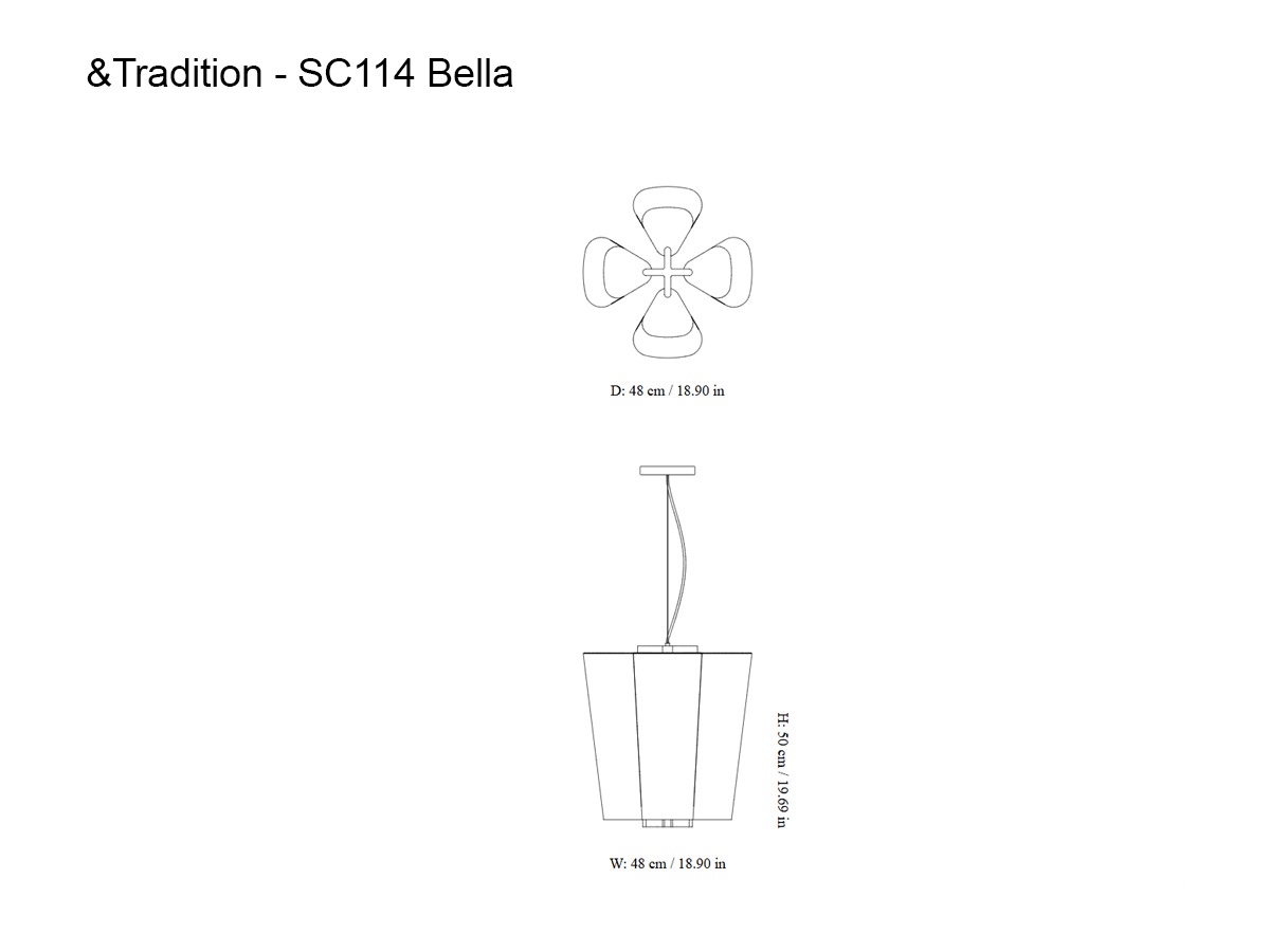 Tradition Bella Sc114 Suspension Lamp