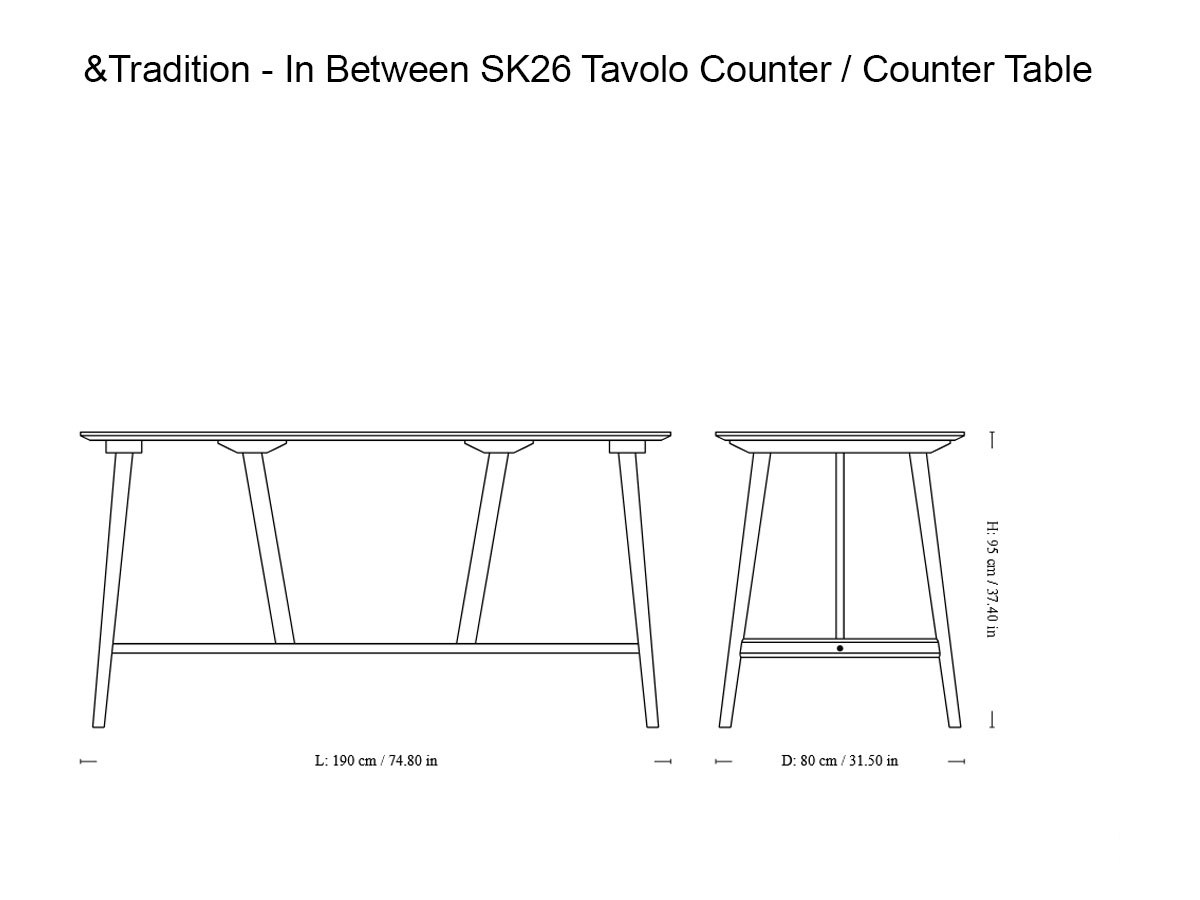 Tradition In Between Sk26 Counter Table