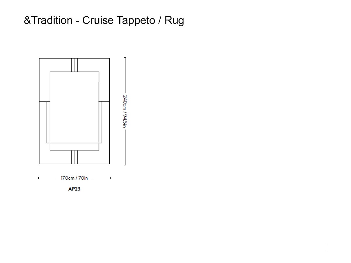 Tradition Cruise Rug L 170 Cm