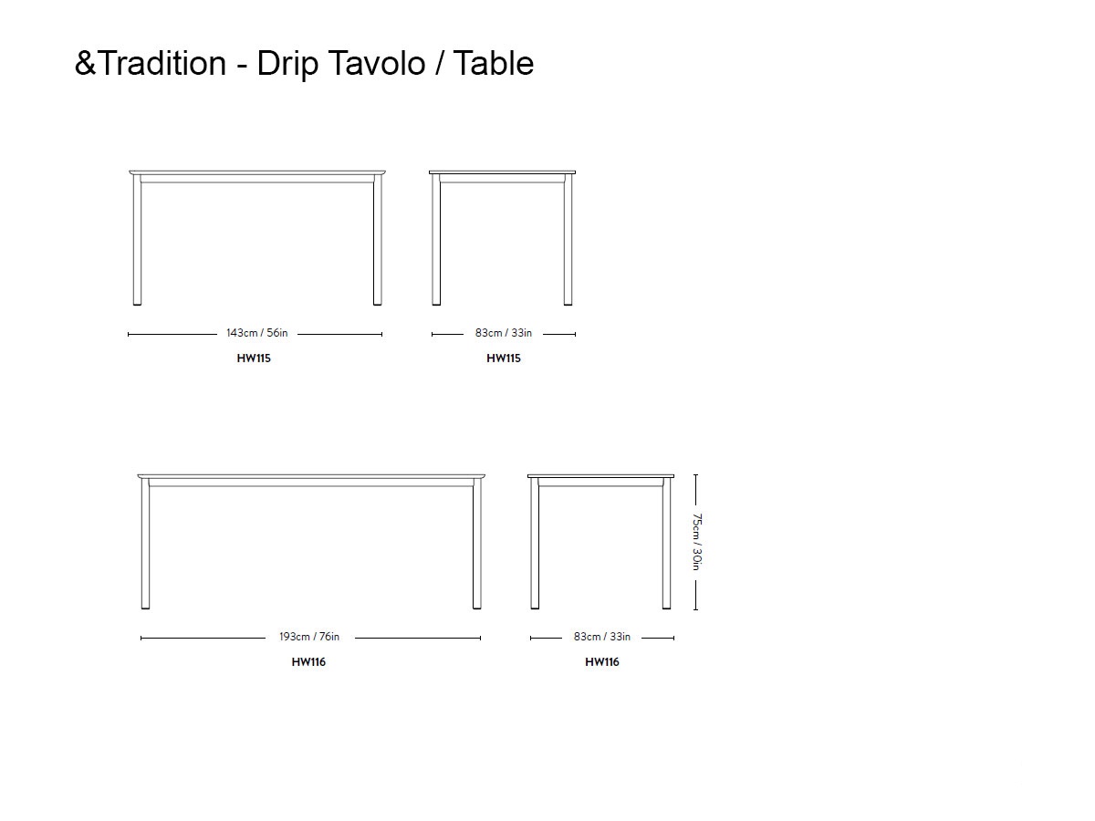 Tradition Drip Table Black Frame