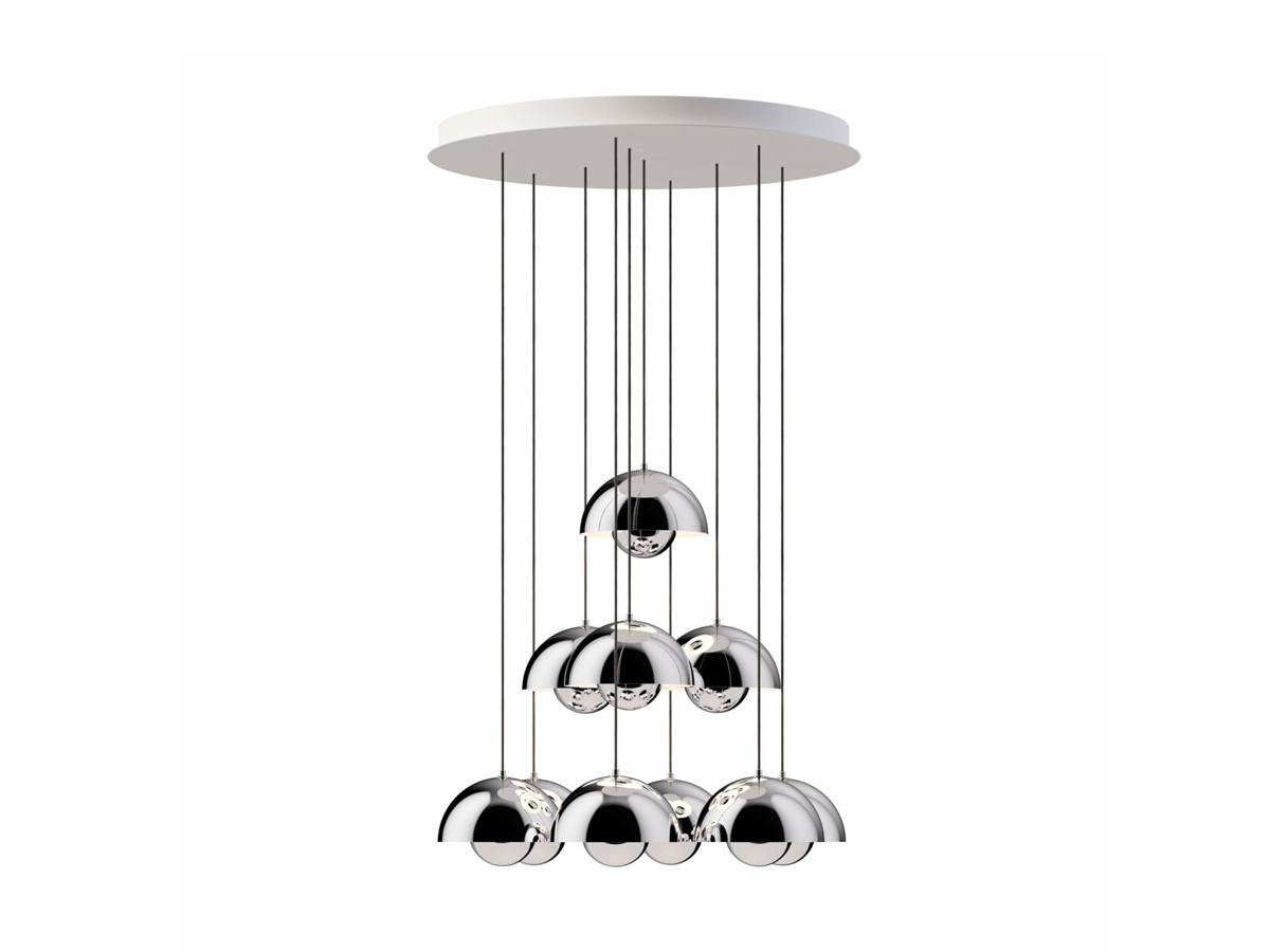 Tradition Flowerpot Vp1 Chandelier 10 Pendants