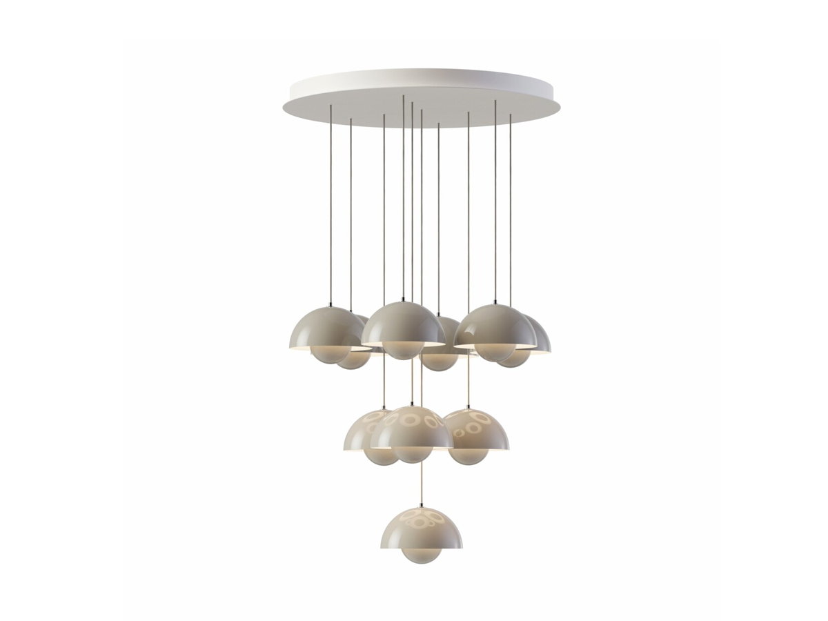 Tradition Flowerpot Vp1 Chandelier 10 Pendants