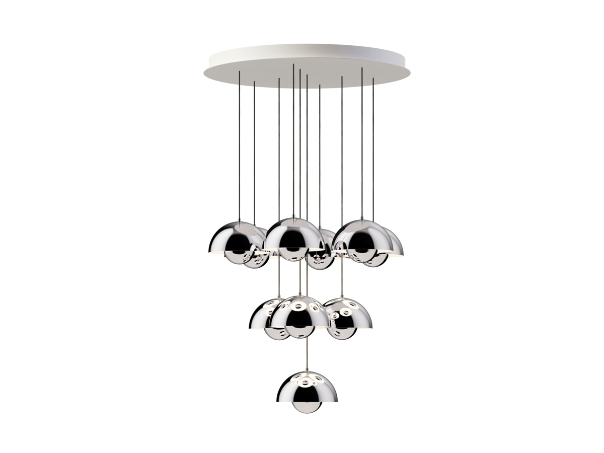 Tradition Flowerpot Vp1 Chandelier 10 Pendants