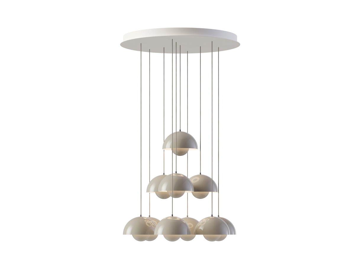 Tradition Flowerpot Vp1 Chandelier 10 Pendants