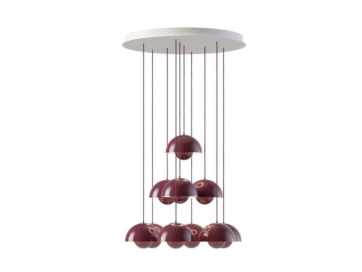 Tradition Flowerpot Vp1 Chandelier 10 Pendants