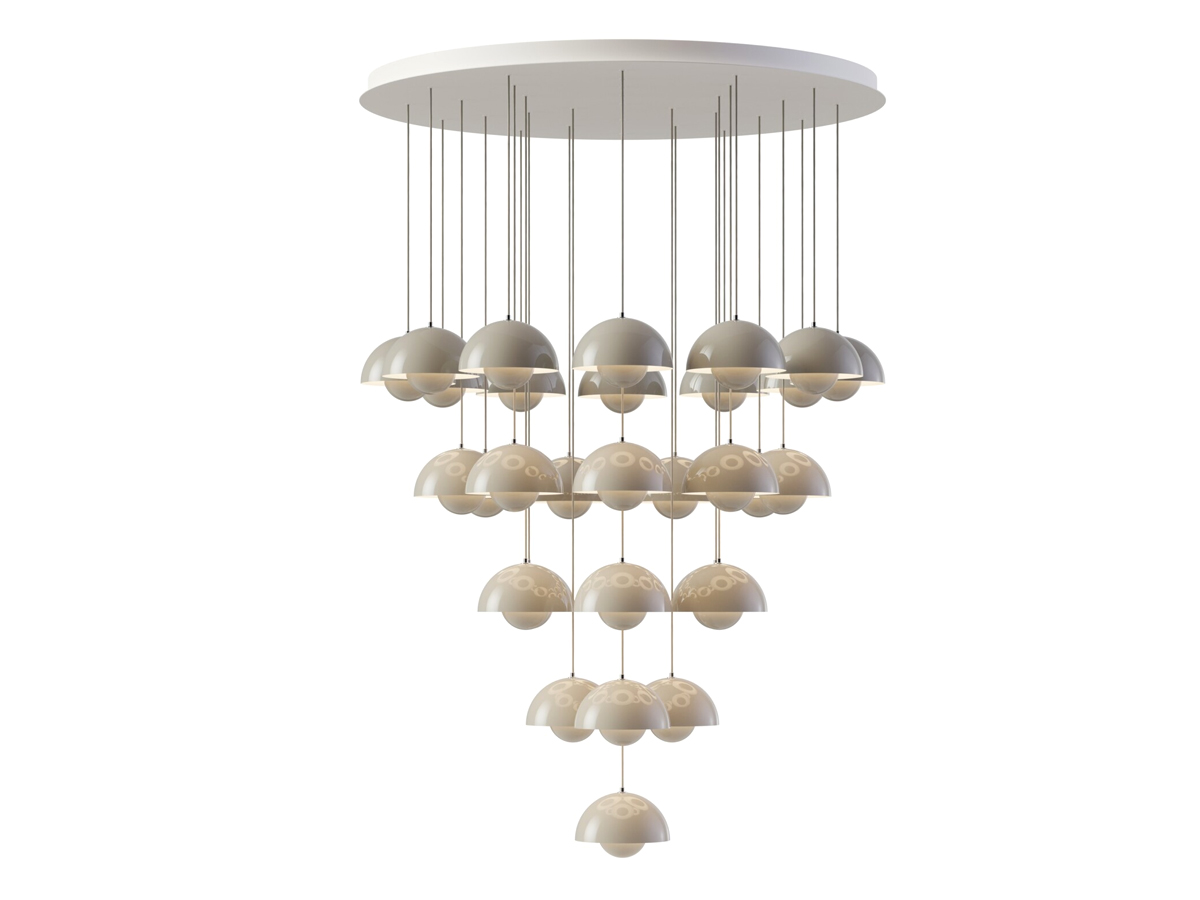 Tradition Flowerpot Vp1 Chandelier 31 Pendants