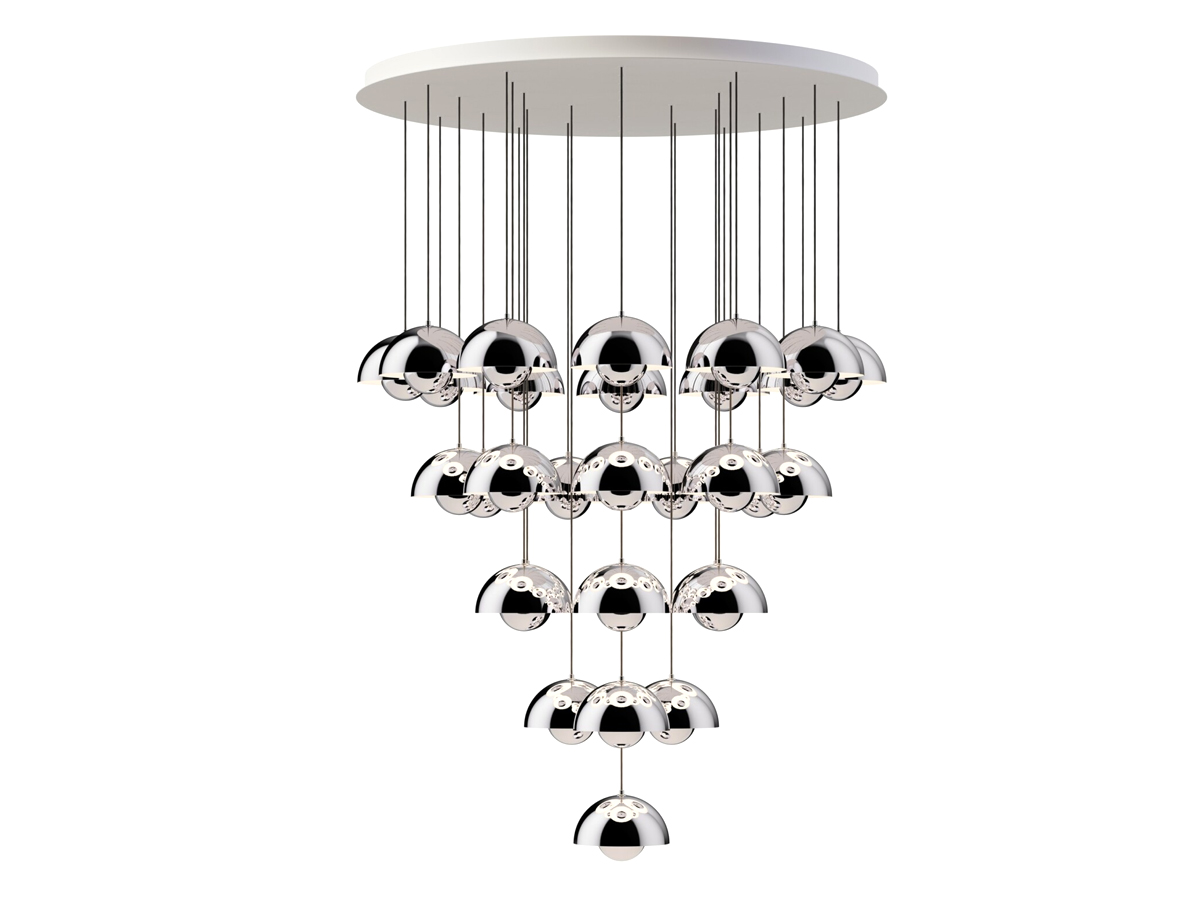 Tradition Flowerpot Vp1 Chandelier 31 Pendants