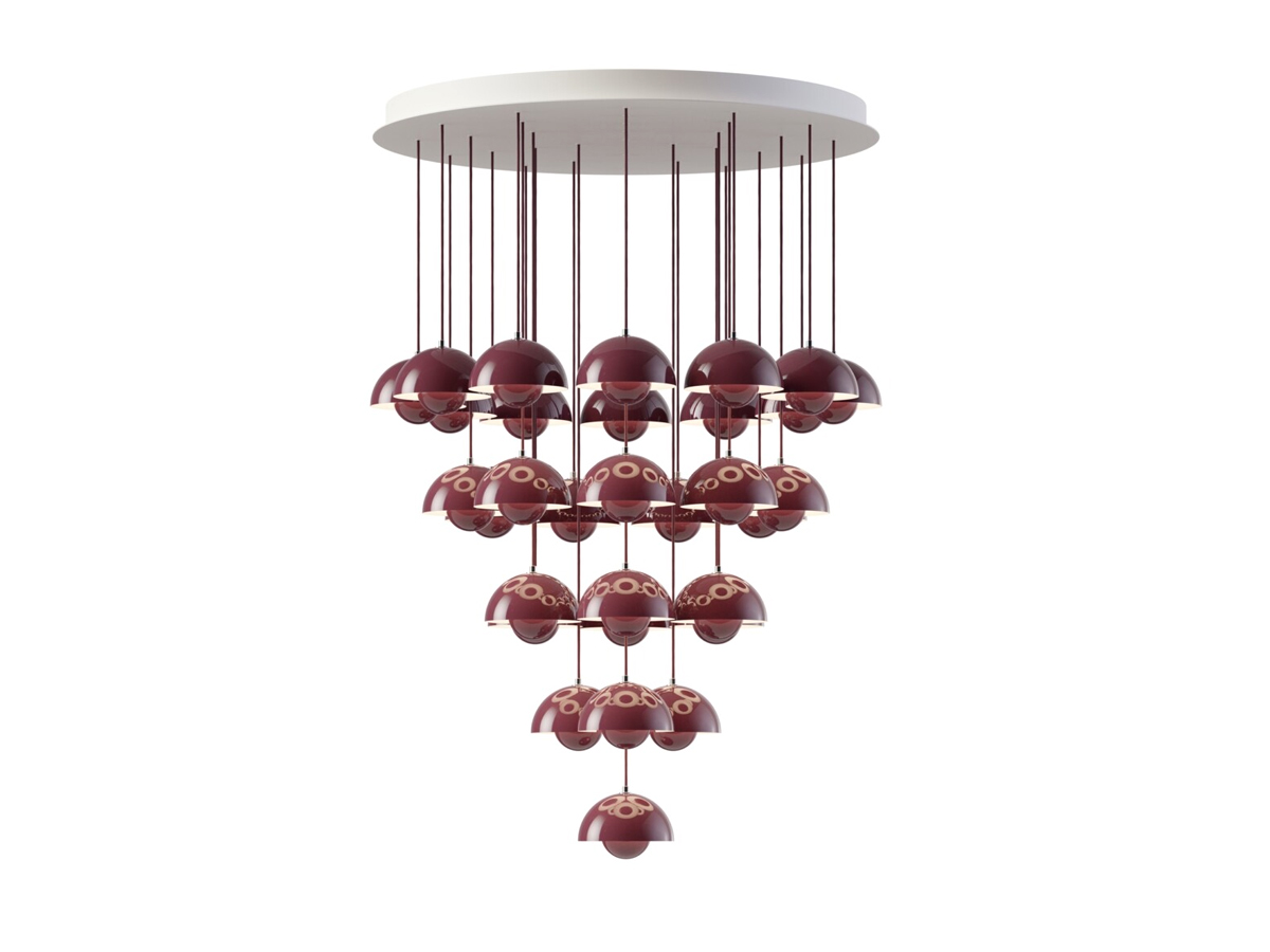 Tradition Flowerpot Vp10 Chandelier 31 Pendants