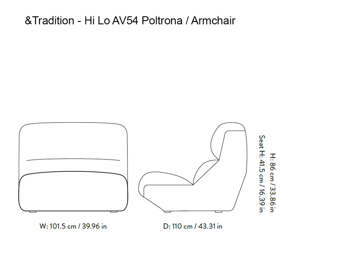 Tradition Hi Lo Av54 Armchair