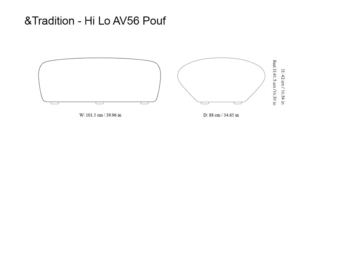 Tradition Hi Lo Av56 Pouf