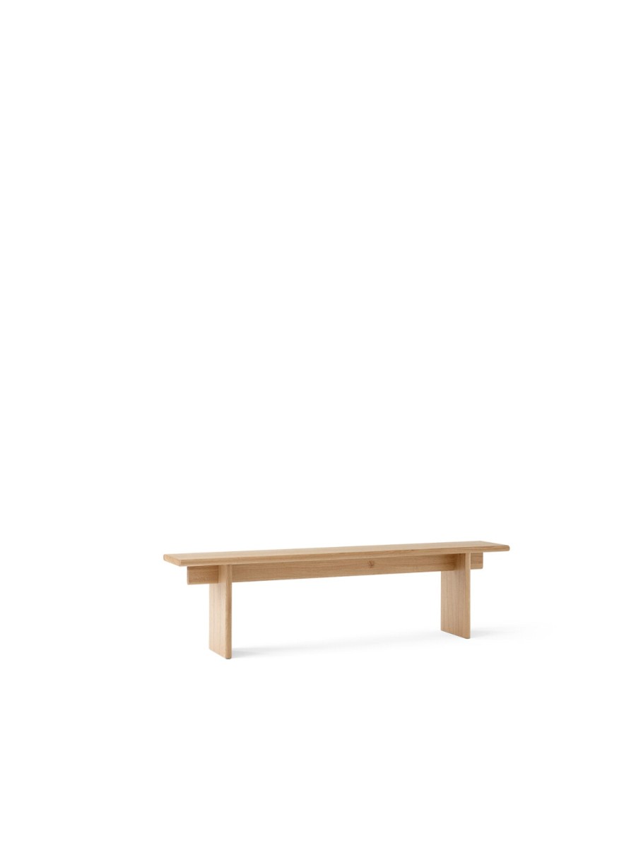 Tradition Ita Os5 Bench With Seat Cushion Natural Oak Clay 0011