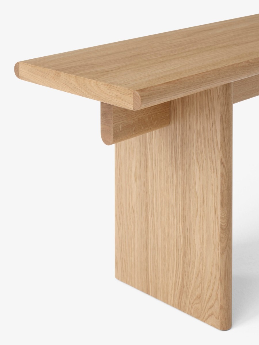 Tradition Ita Os5 Bench With Seat Cushion Natural Oak Clay 0011