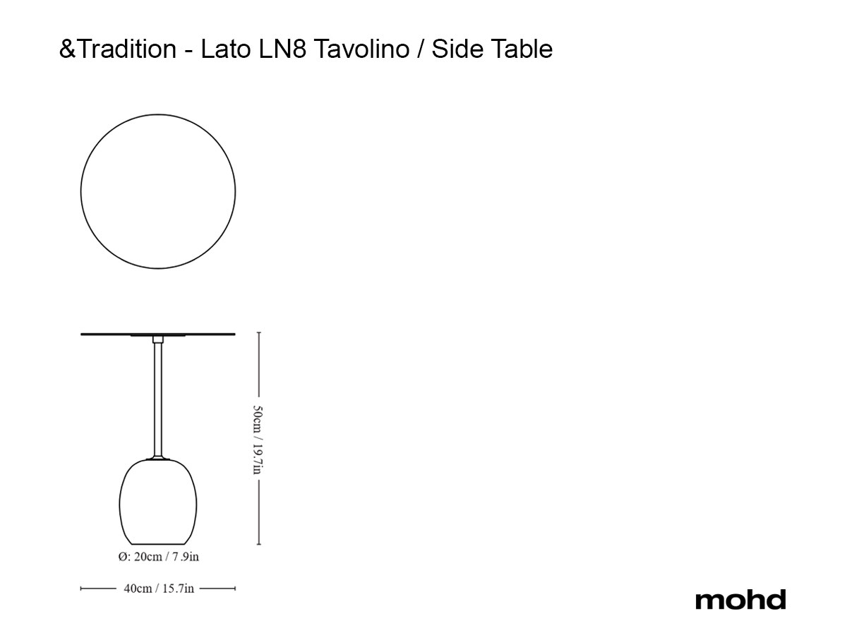 Журнальный столик &Tradition Lato LN8, лимитированная серия