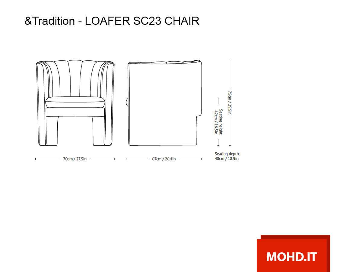 Tradition Loafer Sc23 Lounge Chair Andtradition