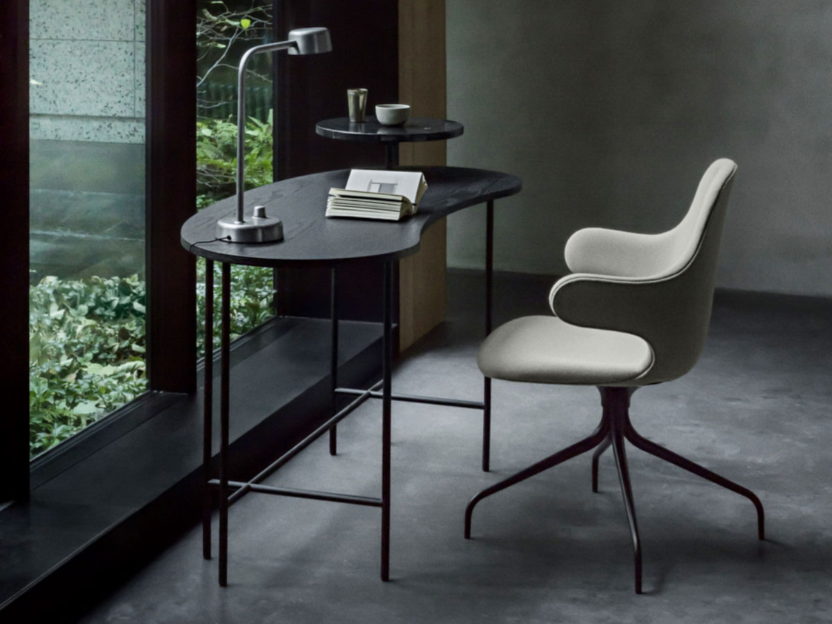 Tradition Palette Jh9 Desk Black Lacquered Ash And Marquinia Marble