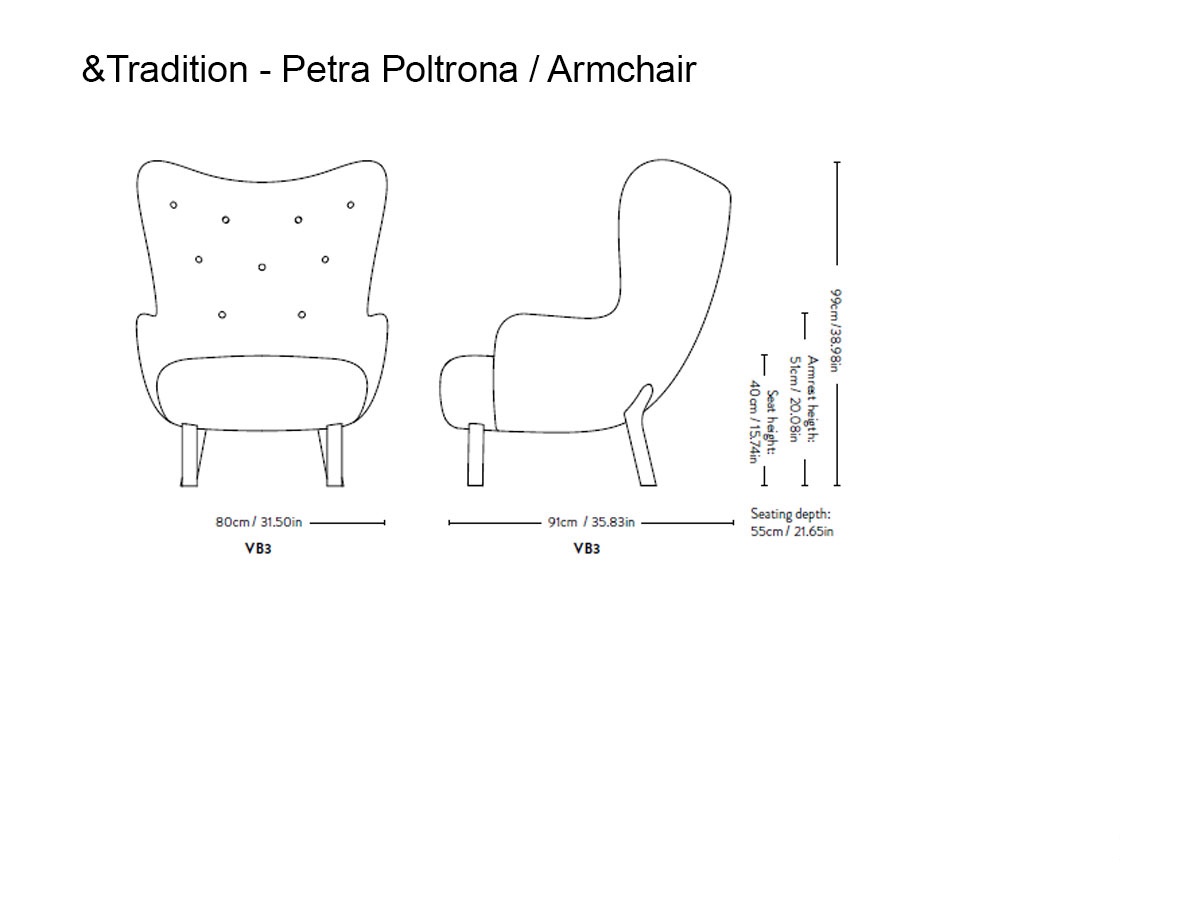 Tradition Petra Vb3 Armchair
